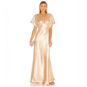 Free People Gold Maxi Dress